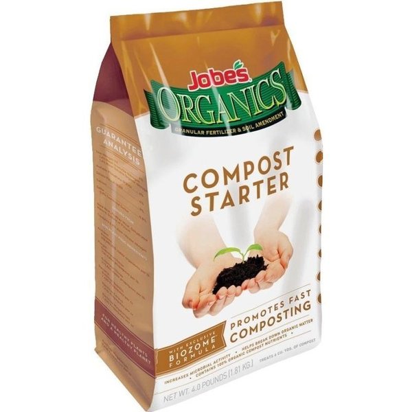 Jobes 0 Compost Starter, Granular, Brown, 4 lb 9926